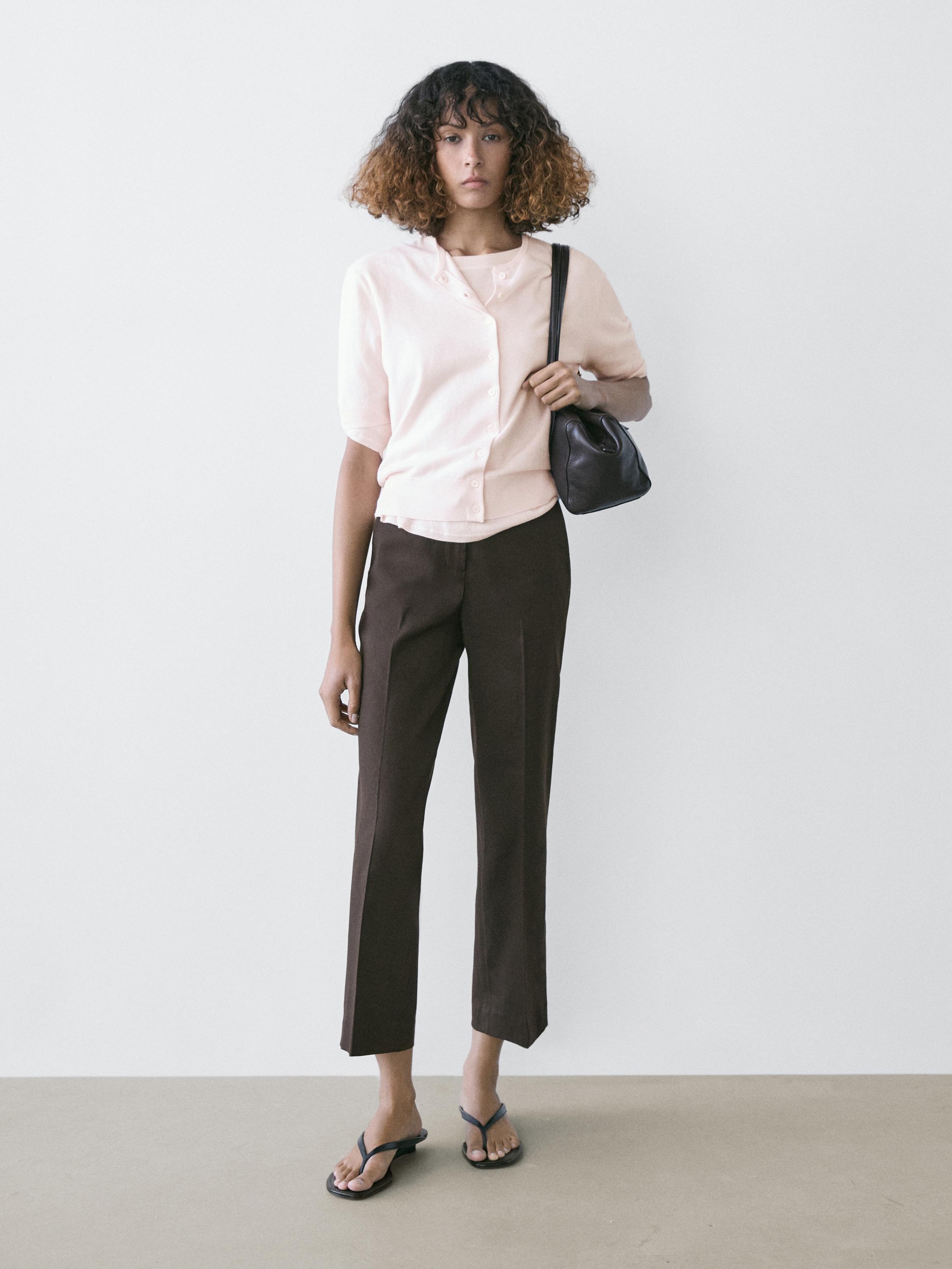 Pantalon quick-flare en lin